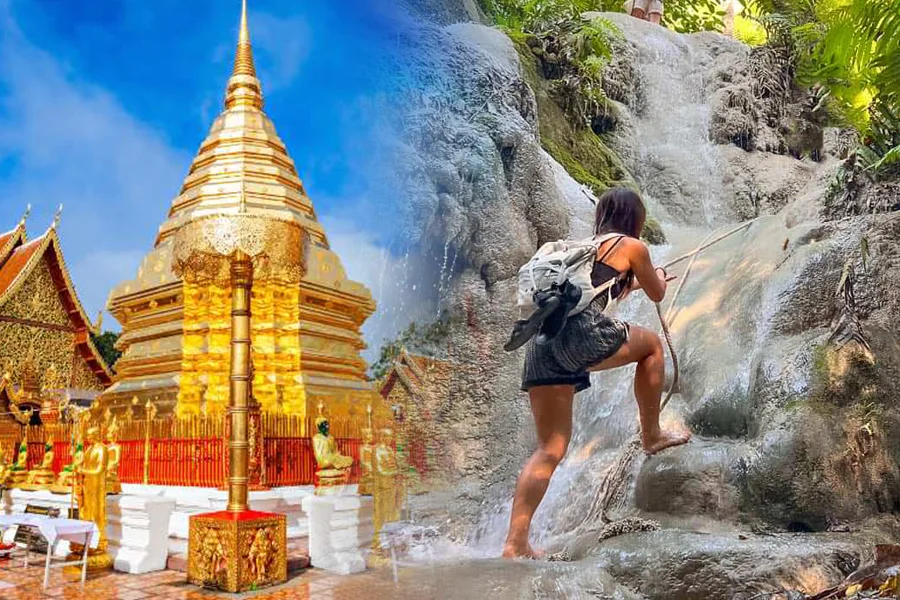 Doi Suthep Temple + Sticky Waterfall
